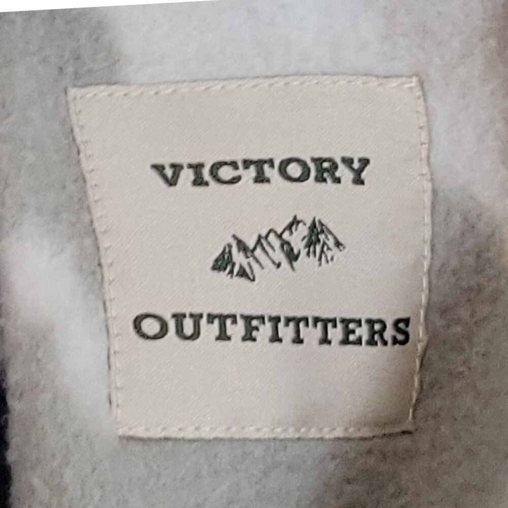 Hooded Full-Zip Fleece Jacket With Elk & Forest Scene Mens XL Victory Outfitters - Picture 2 of 14